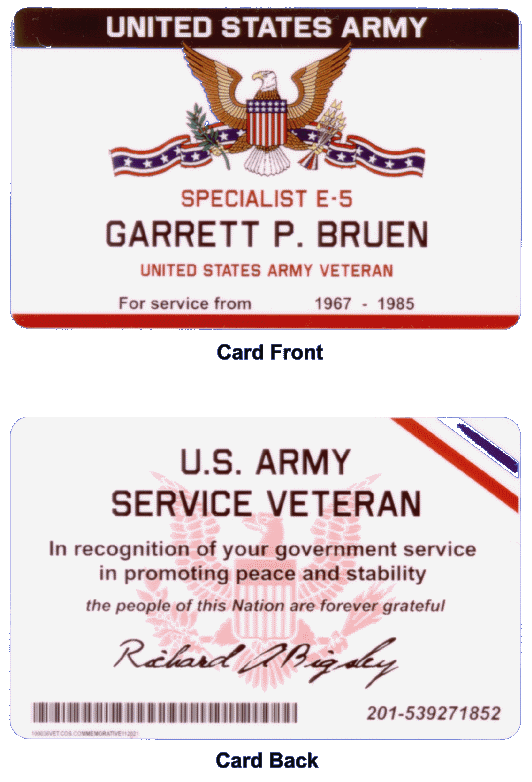 Vietnam War Veteran Certificates